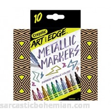Crayola Art with Edge Metallic Markers 10ct Novelty B06ZYK74FT